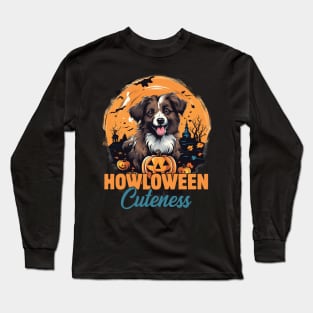 Pawsitively Spooktacular Howl-o-ween Dog Costume Long Sleeve T-Shirt